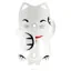 Portland Design Works Lucky Cat Water Bottle Cage White